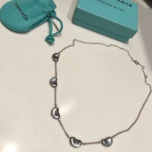 RARE Tiffany & Co 5 bean necklace